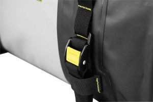 Hurricane 60L Dry Duffle Bag - close up of Rigg Straps